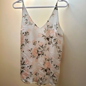 White floral tank top
